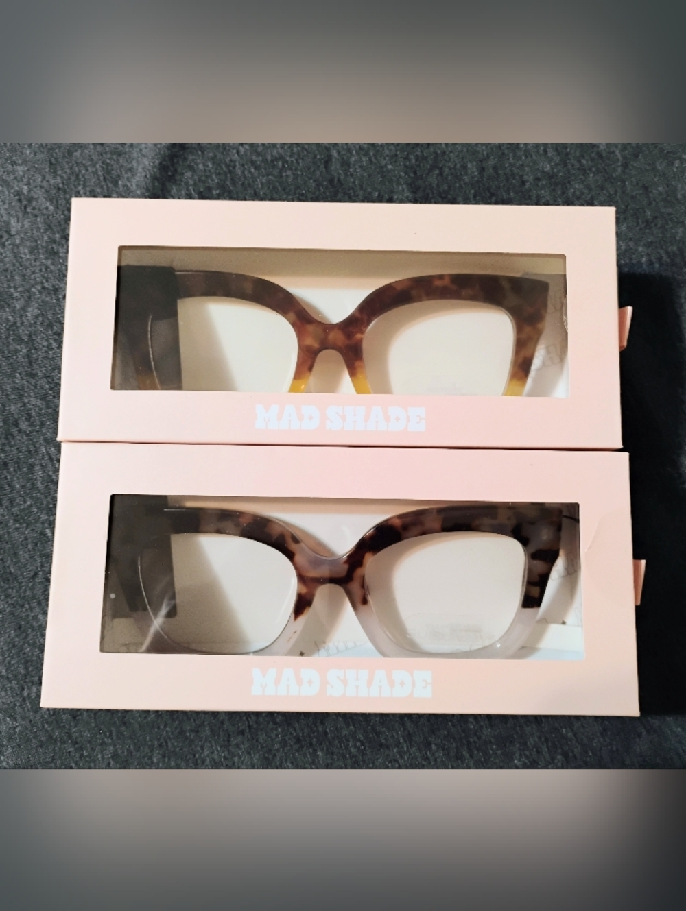 NWB Mad Shade Tortoiseshell Oversized Glasses - 2 Pack